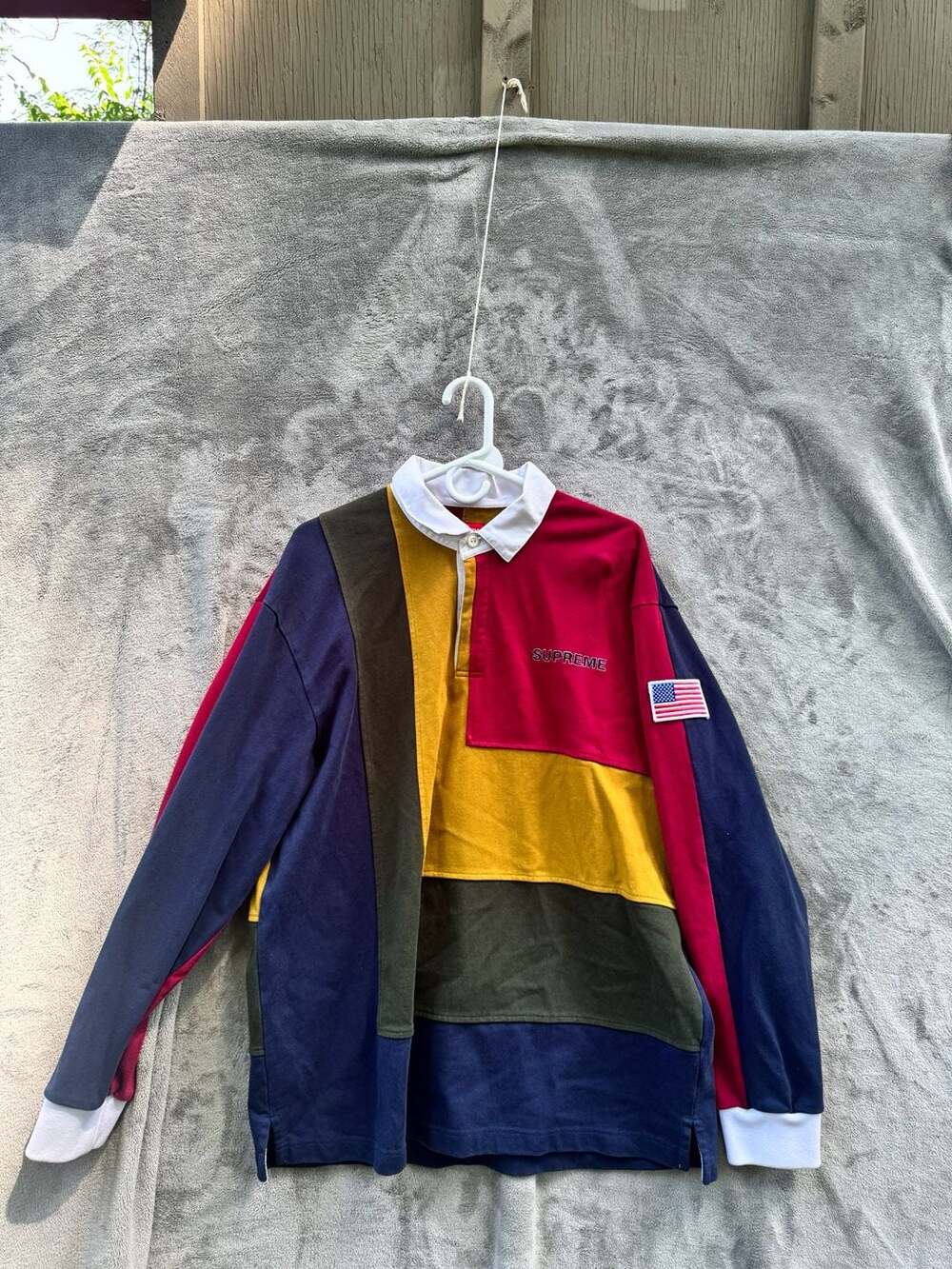 Supreme SS20 7's Colorblock Rugby Shirt